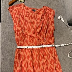 Toad&Co Orange Ikat Print Women's Shorts Romper